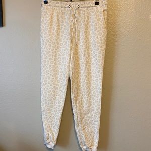 Animal print joggers